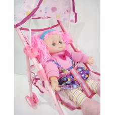 Boneca de PANO com CARRINHO – Boneca que fala – Carrinho de bebê - brinquedo para meninas
