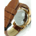 Relógio TECH MARINER Modelo 9097 Dourado Marrom- Pulseira de couro - Alta qualidade – Relógio Masculino Luxo - Original