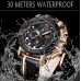 Relógio LIGE Modelo 9899 - Pulseira de couro - Alta qualidade – Relógio Masculino Luxo - Original
