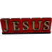 Jesus - Palavra em MDF (relevo 3D mural) - cores diversas