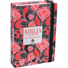 Bíblia Sagrada Fonte de Bençãos - ( RA043LMFBCA ) Caderno de anotação e elástico