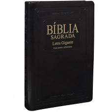 Biblia Sagrada com Letra gigante índice (notas e referências RA065TILGI) - Capa Nobre