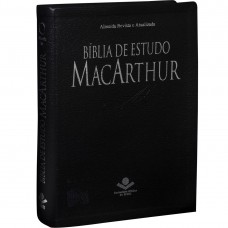 Biblia de Estudo MacArthur - RA Grande capa Preto Nobre