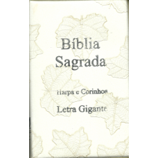 Biblia com harpa e corinhos avivados - Letra Gigante e Indíce- Zíper (CPP)