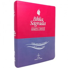 Biblia com harpa - Grande / Letra Gigante -Feminina