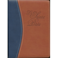 Biblia Sagrada Francês - La Sainte Bible Louis Segond- SE055 capa Luxo marrom