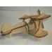 Avião Biplano - Puzzle 3D (Quebra-cabeça)