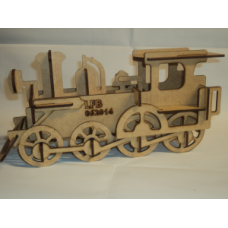 Locomotiva Trem - Puzzle 3D (Quebra-cabeça)