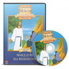 Coleção Desenhos Bíblicos - Nasce o Rei e Ele ressuscitou - DVD Volume 3