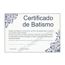 Certificado de Bastismo
