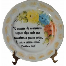 Prato Decorativo em Porcelana - Pequeno